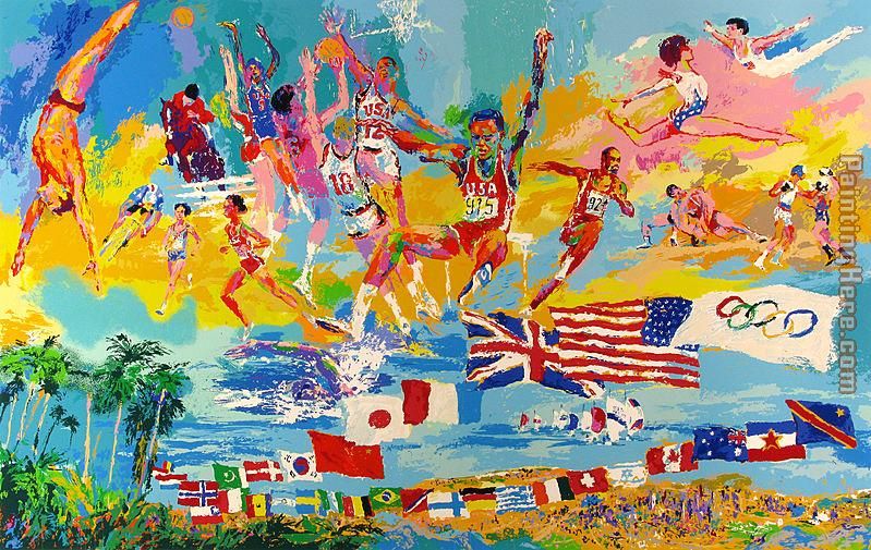 American Gold painting - Leroy Neiman American Gold art painting